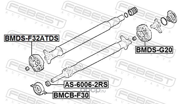 BMDSF32ATDS FEBEST Муфта кардана