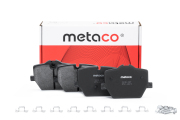 3010307 METACO Колодки тормозные задние дисковые к-кт