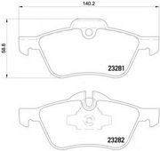 2328101 TEXTAR Колодки передние с противошумной пластиной Q MINI COOPER R50 52 53 TEXTAR 2328101