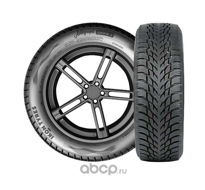 Шина зимняя нешипованная легковая 195/65R15 Autograph Snow 3 95R XL IKON T730590