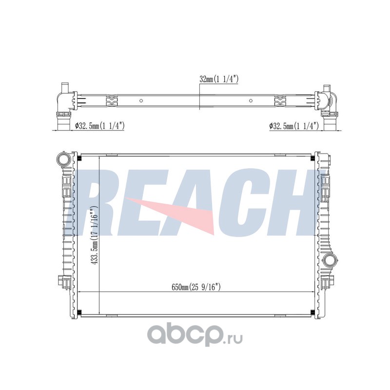 4113529 REACH Радиатор охлаждения