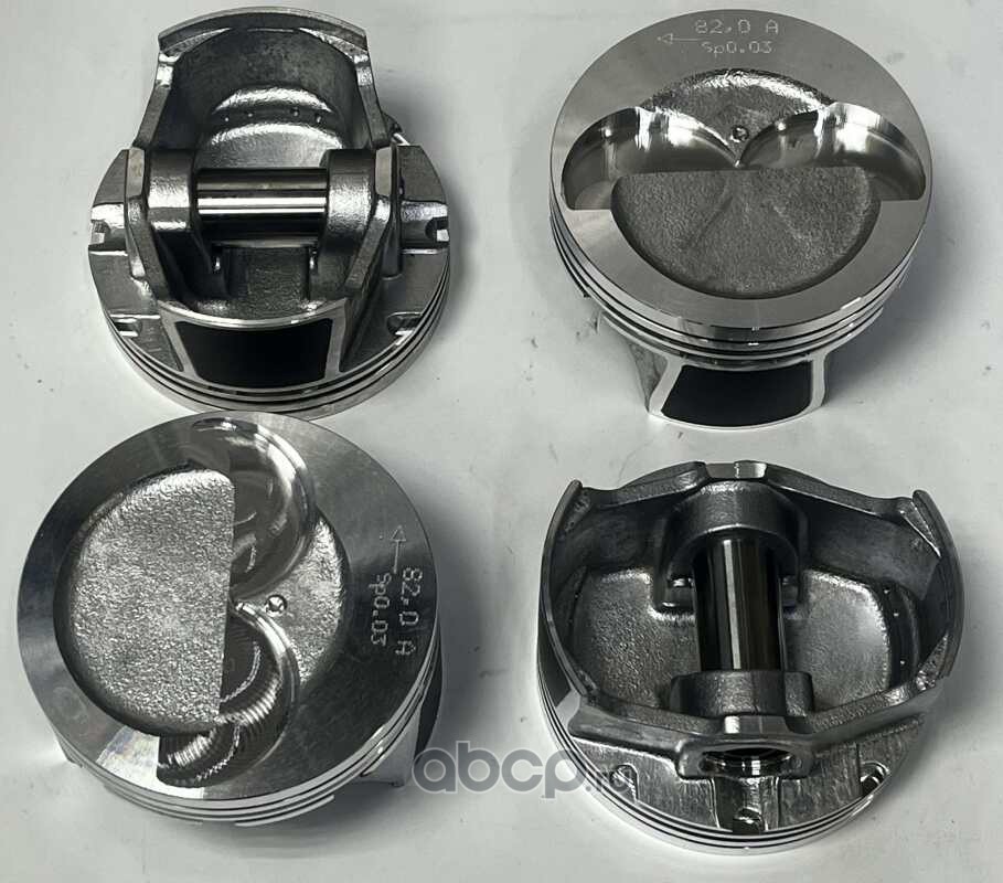 LECAR015163002 LECAR Комплект поршней (4 поршня + 4 пальца) осн. размер 82,0 Кл. А