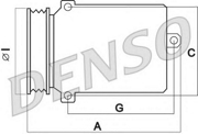 DCP05020 DENSO Компрессор кондиционера