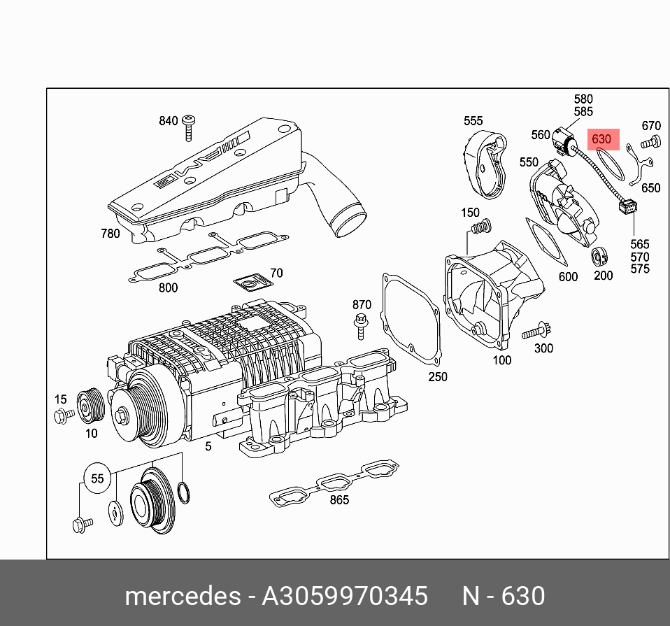 3059970345 MERCEDES-BENZ КОЛЬЦО УПЛОТНИТЕЛЬНОЕ ДРОССЕЛ ЗАСЛОНКИ