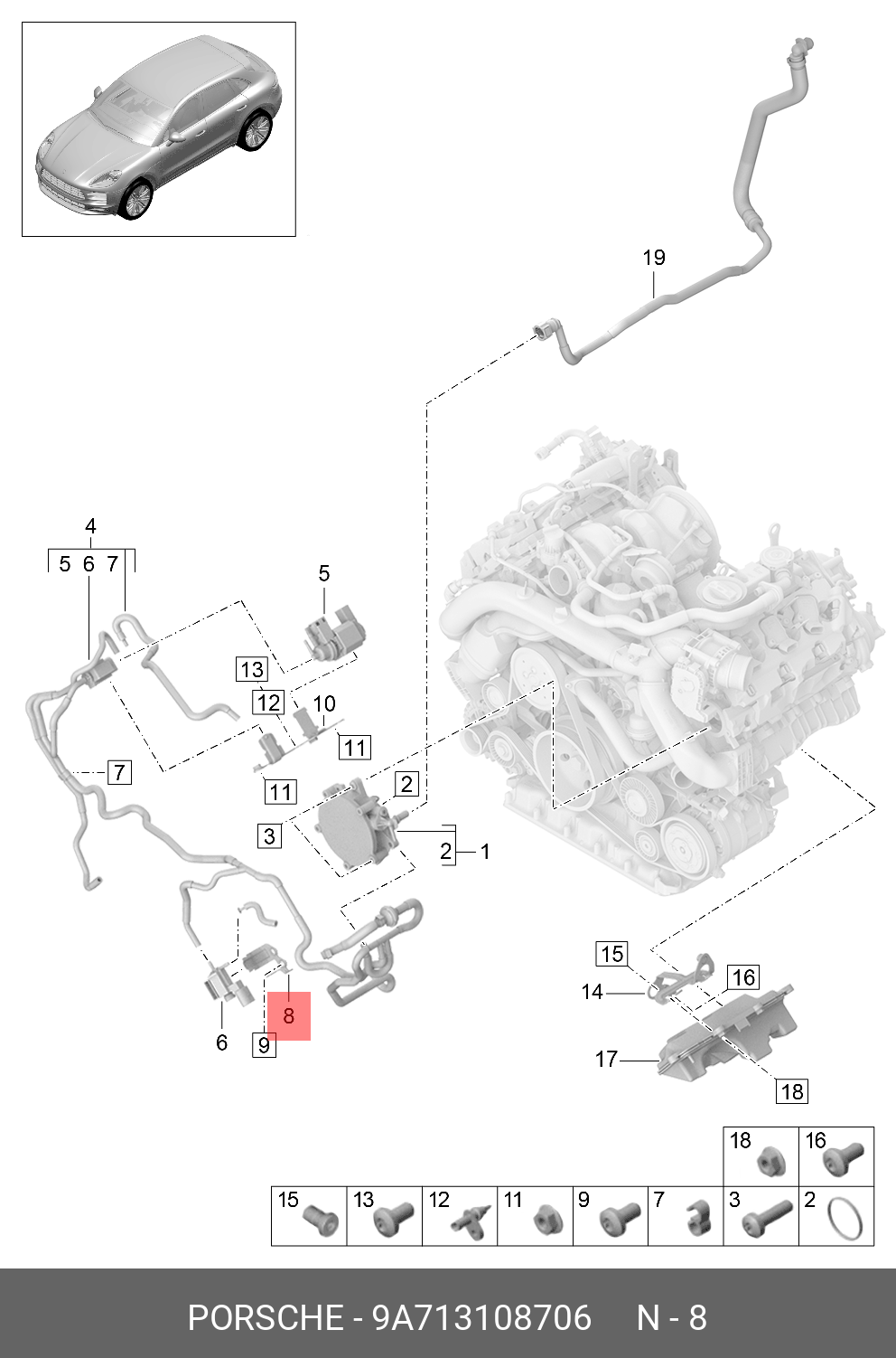 9A713108706 PORSCHE 