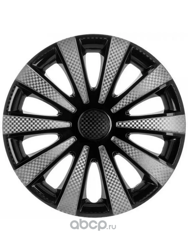 Колпаки декоративные (на пруж.) R-14 Карат Super Black (к-т 2 шт) STAR S14171