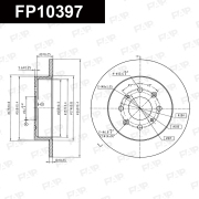 диск тормозной задний FAP FP10397