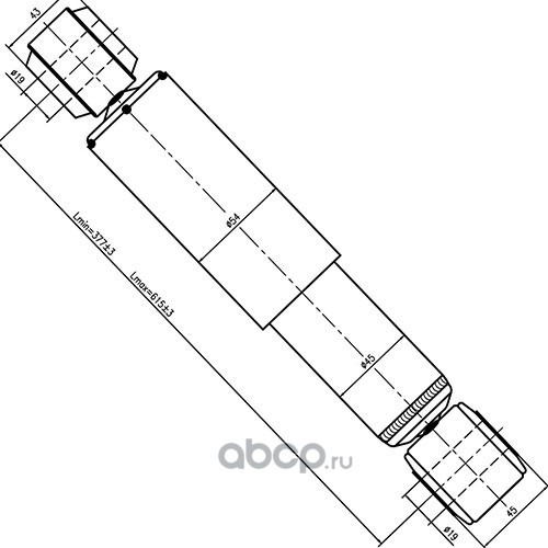 Z97381R ZIKMAR Амортизатор задний