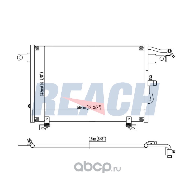 1314748P REACH Конденсер кондиционера