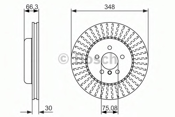 0986479772 BOSCH Тормозной диск