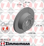 180303220 ZIMMERMANN Тормозной диск