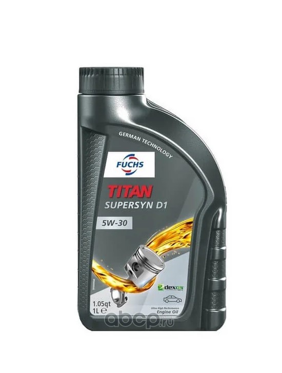 602176936 FUCHS 1L Масло FUCHS Titan Supersyn D1 Dexos 1 5W30 API SP RC ILSAC GF-6A
