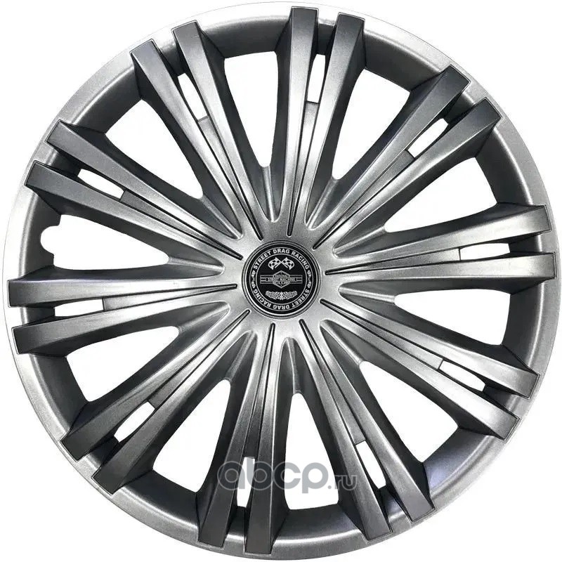 Колпаки декоративные (на пруж.) R-15 Гига серебристый (к-т 2 шт) STAR S1509