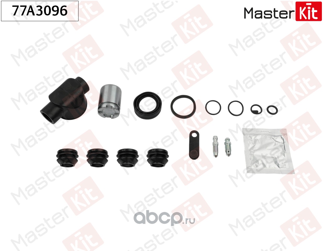 77A3096 MASTERKIT Ремкомплект тормозного суппорта+поршень с механизмом