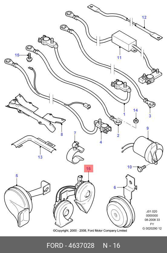4637028 FORD Сигнал звуковой (двойной)