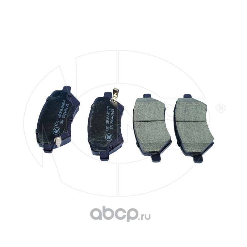 NSPRS7N94 NSP Колодки тормозные передниe (керам.) OMODA S5/ CHERY A3/M11 (06- )