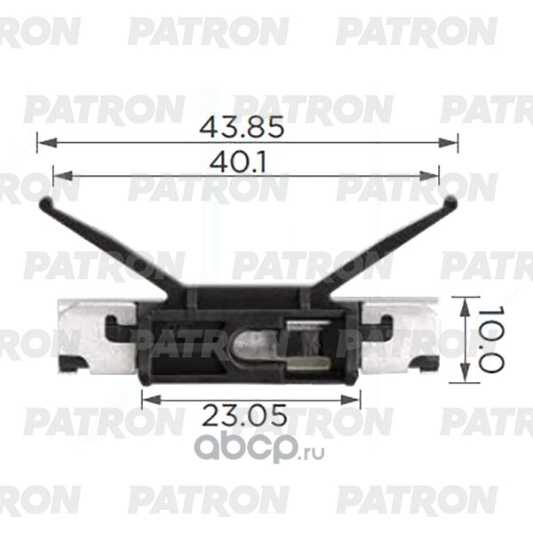 P373884 PATRON Клипса пластмассовая