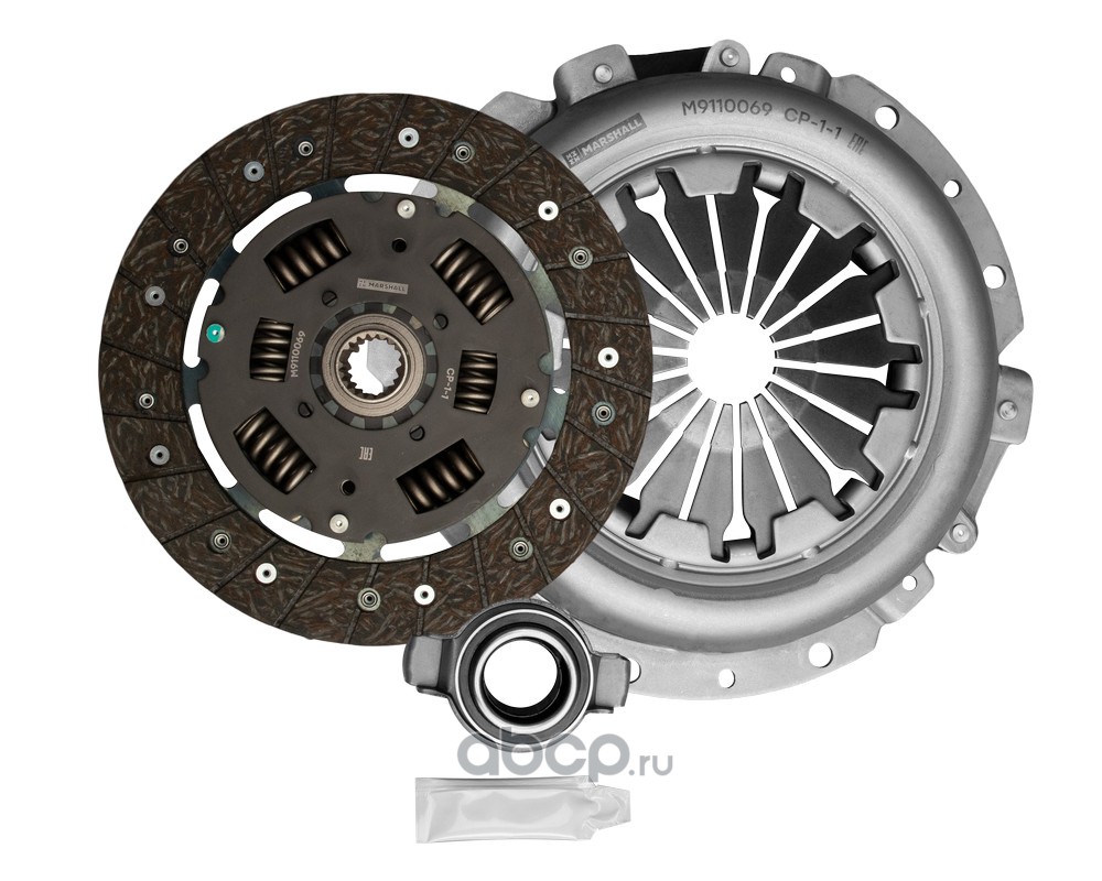 M9110069 MARSHALL Комплект сцепления LADA 2110: I 95-; 2111: I 97-; 2112: I 98-; KALINA: I 04- с муфтой