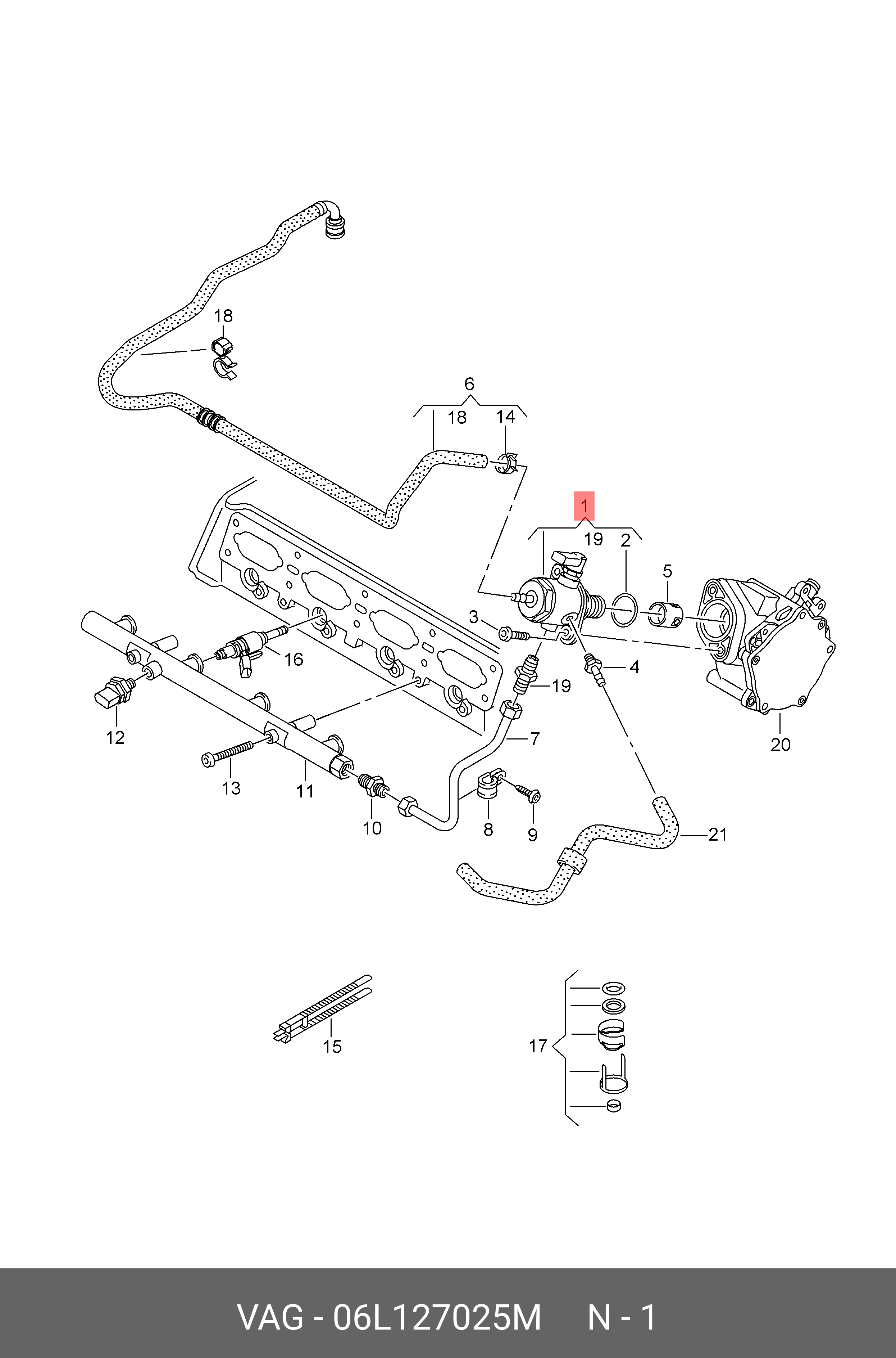 06L127025M VAG Топливный насос