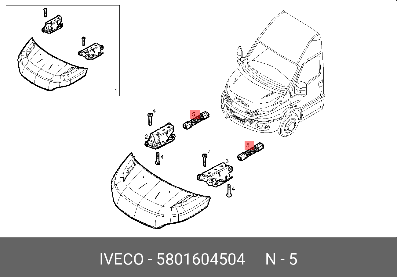 5801604504 IVECO РЕССОРА