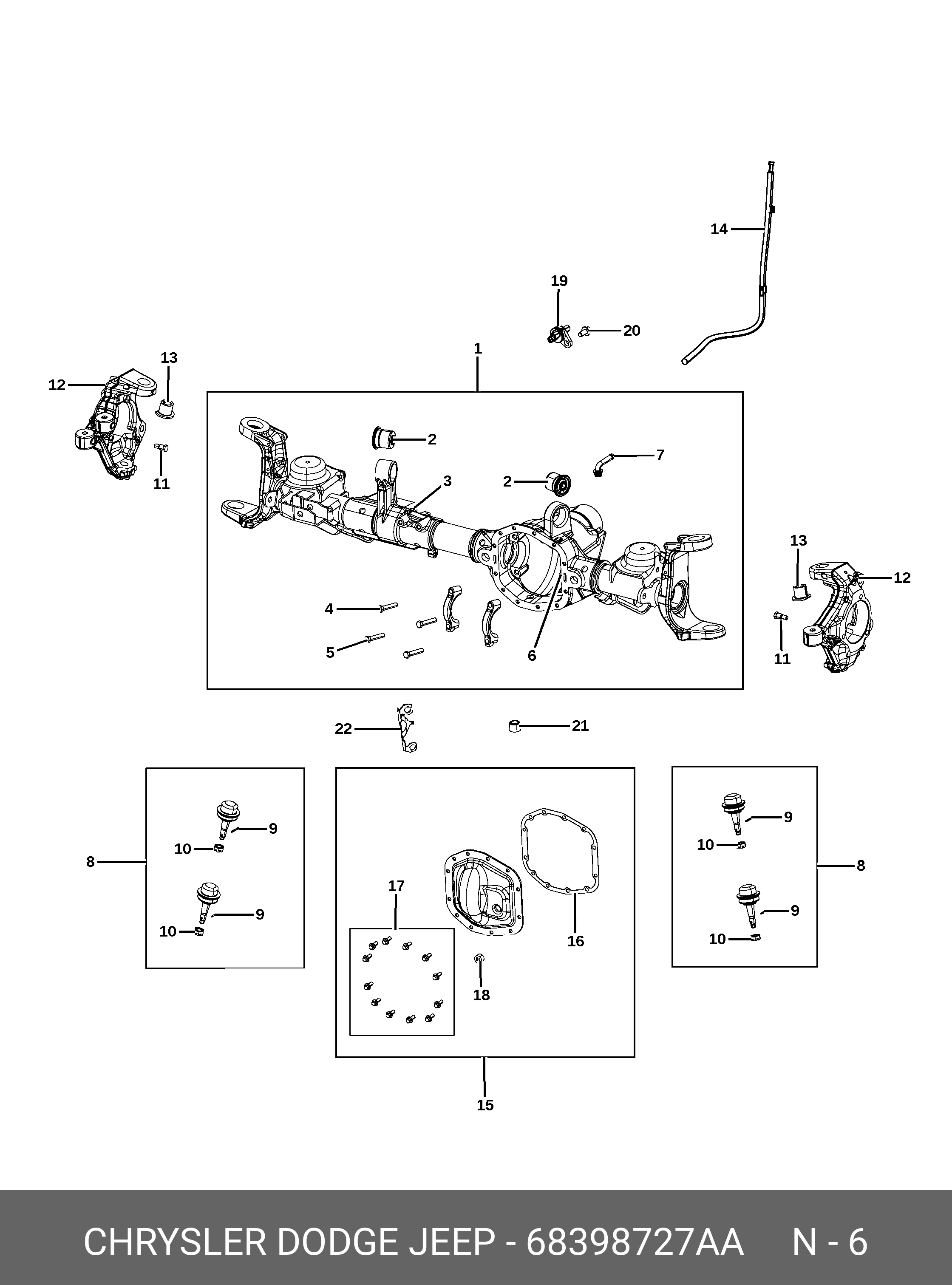 68398727AA CHRYSLER SEAL, AXLE DRIVE SHAFT