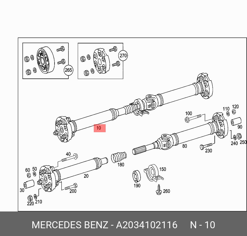 A2034102116 MERCEDES-BENZ 
