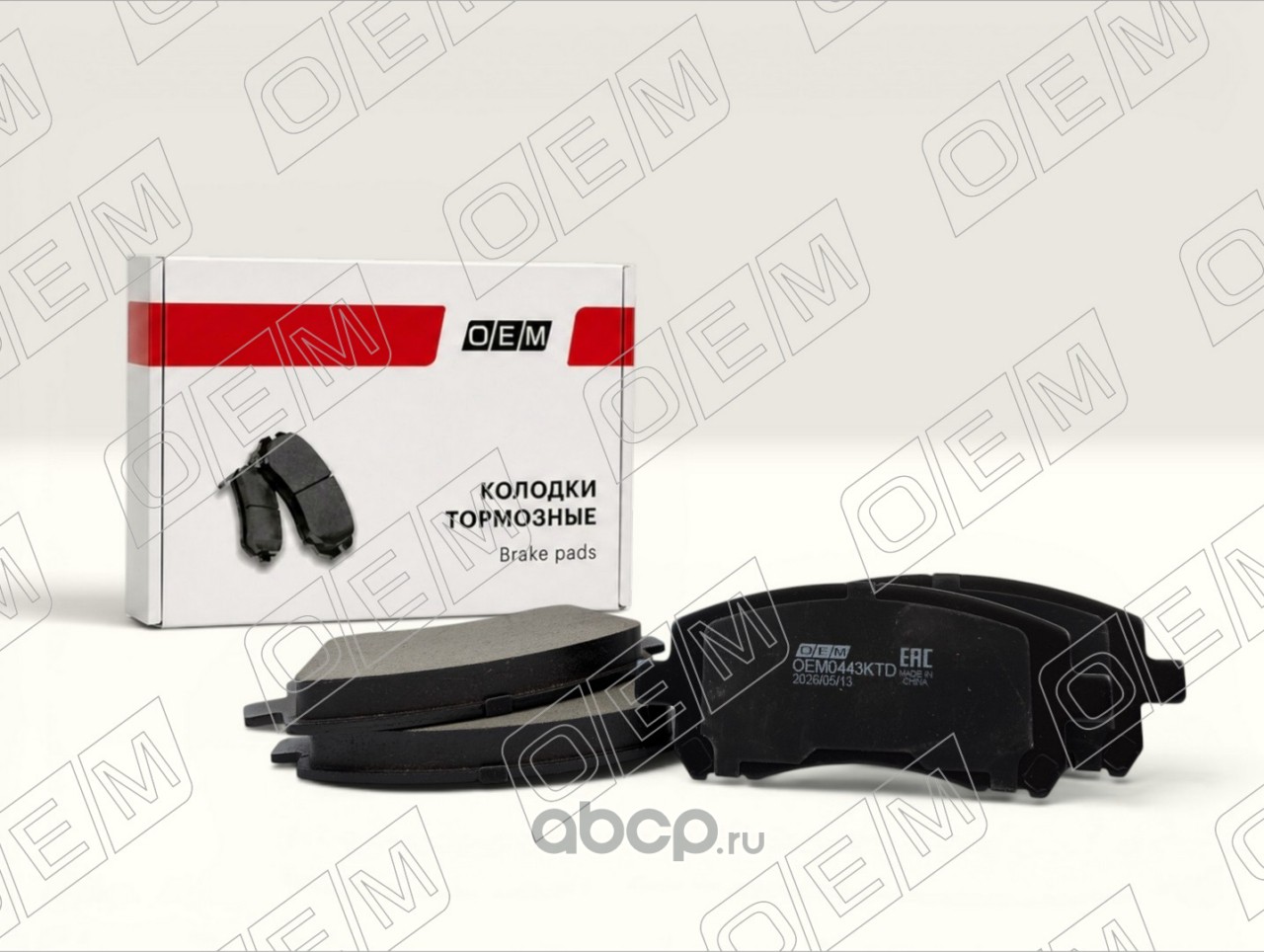OEM0443KTD O.E.M. Колодки тормозные дисковые Subaru Forester 1996-2002