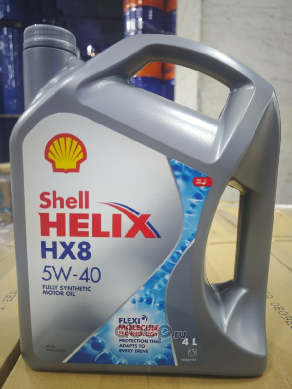 550063129 SHELL Масло моторное синтетика SHELL Helix HX8 5W-40  4л.