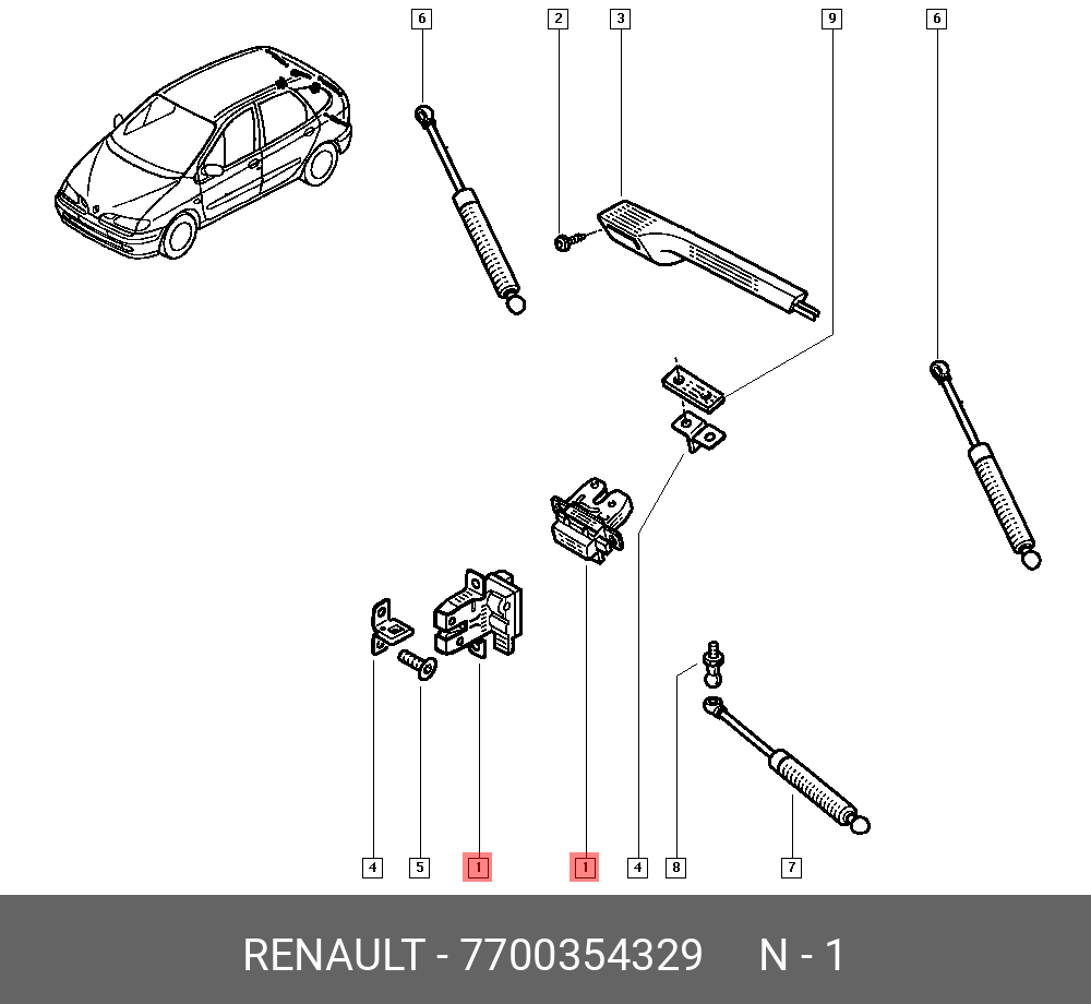 7700354329 RENAULT 