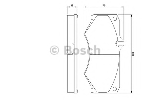 0986467841 BOSCH Комплект тормозных колодок