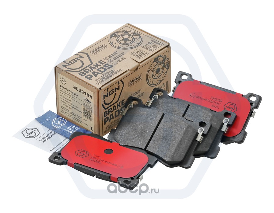 Колодки тормозные дисковые керамические, передние NGN 3502189
