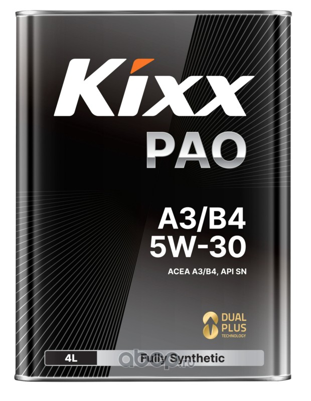 Kixx масло моторное PAO A3 B4 5W-30 4L синт ЗАМЕНА L209044TE1(1) KIXX L209044TR1
