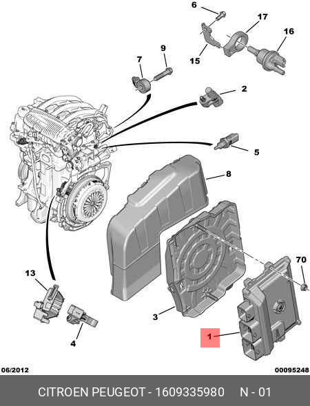 1609335980 PEUGEOT-CITROEN ТЕРМОПУСК. ECU