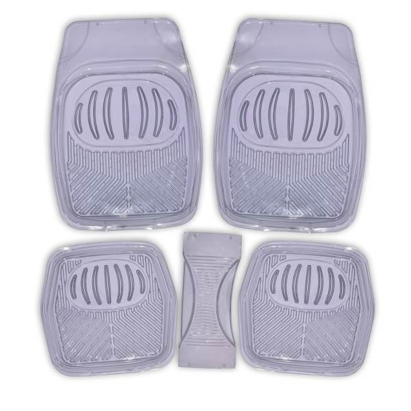S01702044 SKYWAY Коврик салона SKYWAY Rain-1 5пр. Ванночка Виниловый Серый прозрачный (п:69*48см,с:60*26см,з:48*48см)