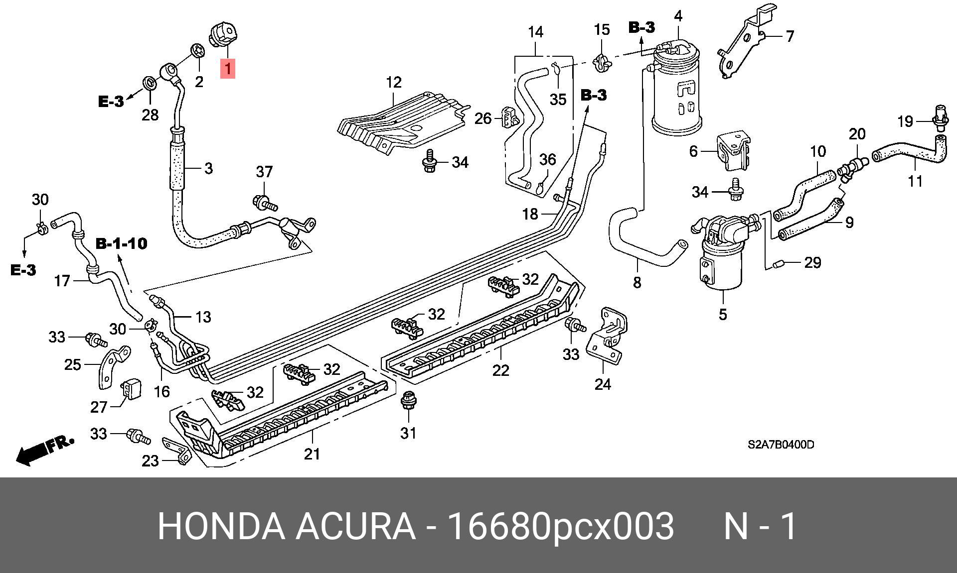16680PCX003 HONDA 