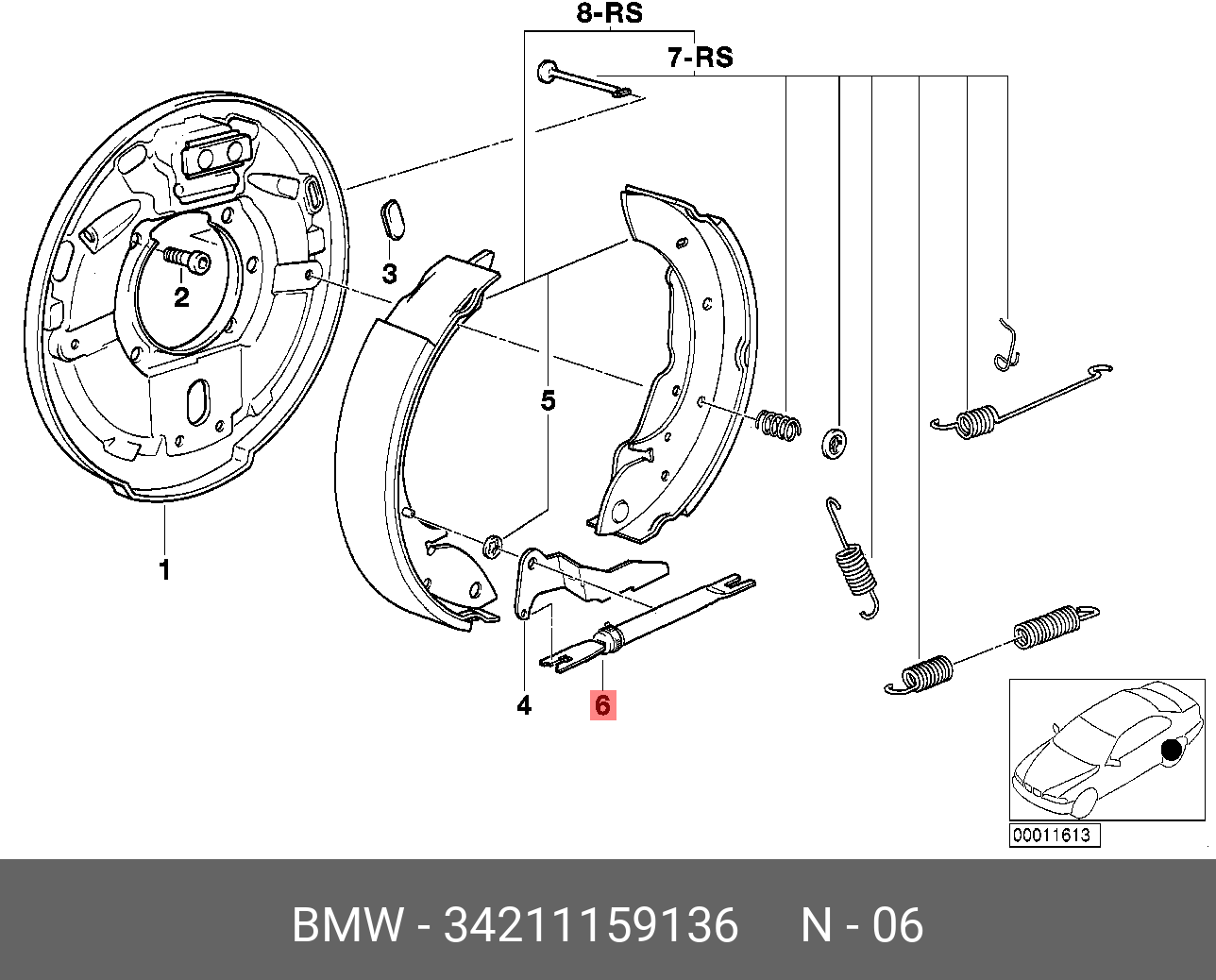 34211159136 BMW Регулировочное приспособление П