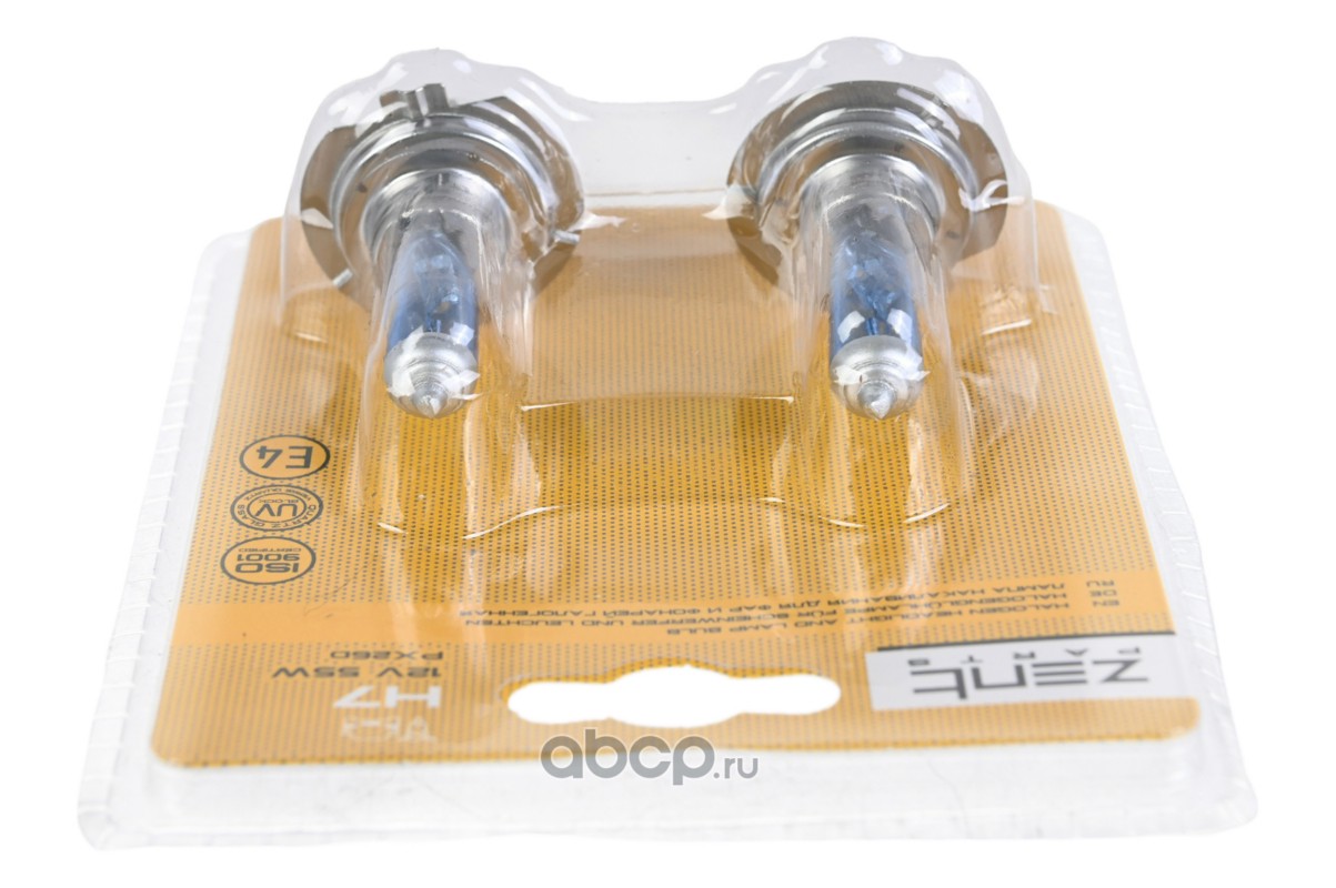 Z09002 ZENTPARTS Лампа галогеновая ZENTPARTS H7 PX26d 12V 55W  2шт