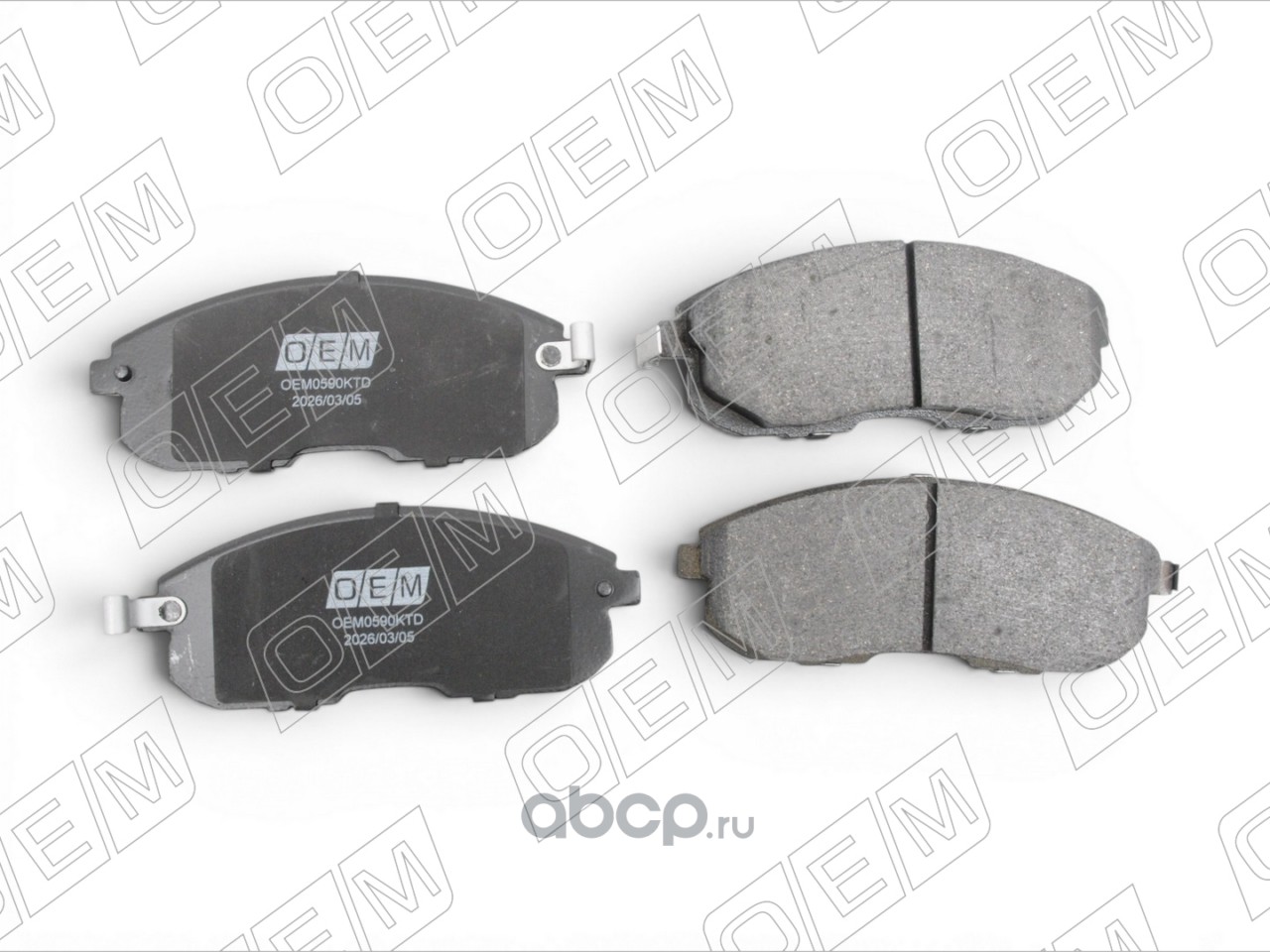 OEM0590KTD O.E.M. Колодки тормозные дисковые передние Nissan Teana 2008-2014