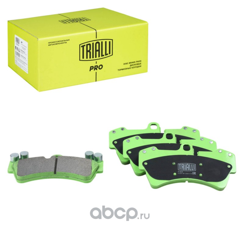 PF4381CR TRIALLI Колодки тормозные дисковые передние (керамические) для автомобилей Audi Q7 (06-) [серия PRO]