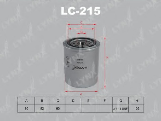 LC215 LYNX Масляный фильтр