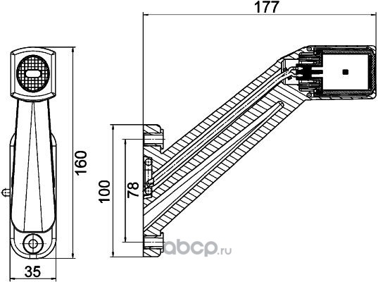 2XS011744171 HELLA Габаритный огонь, 24V