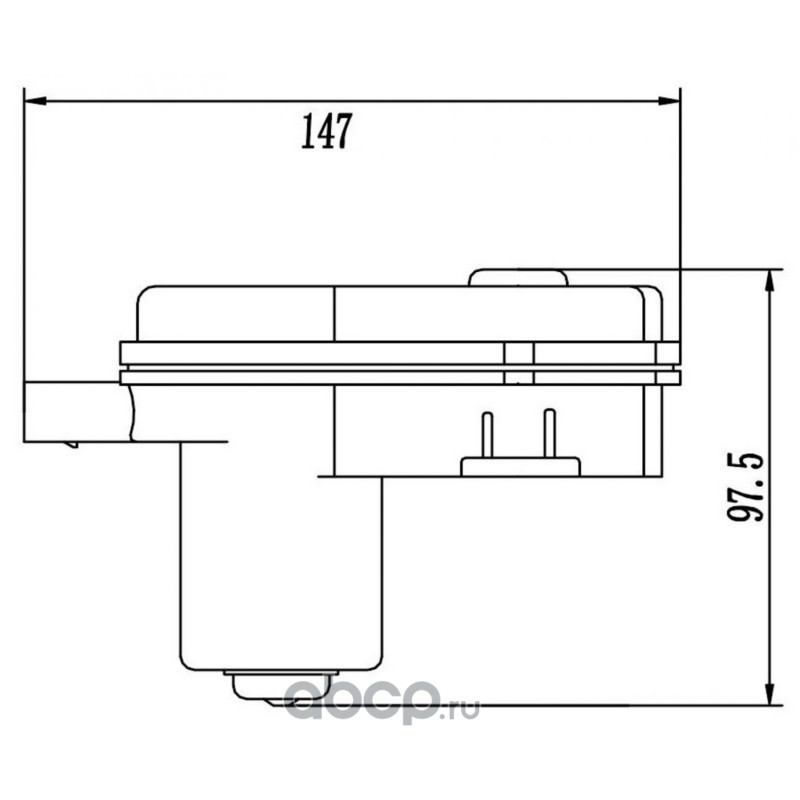 RCM800165 TRIALLI Электродвигатель стояночного тормоза для автомобилей Omoda S5 (22-)