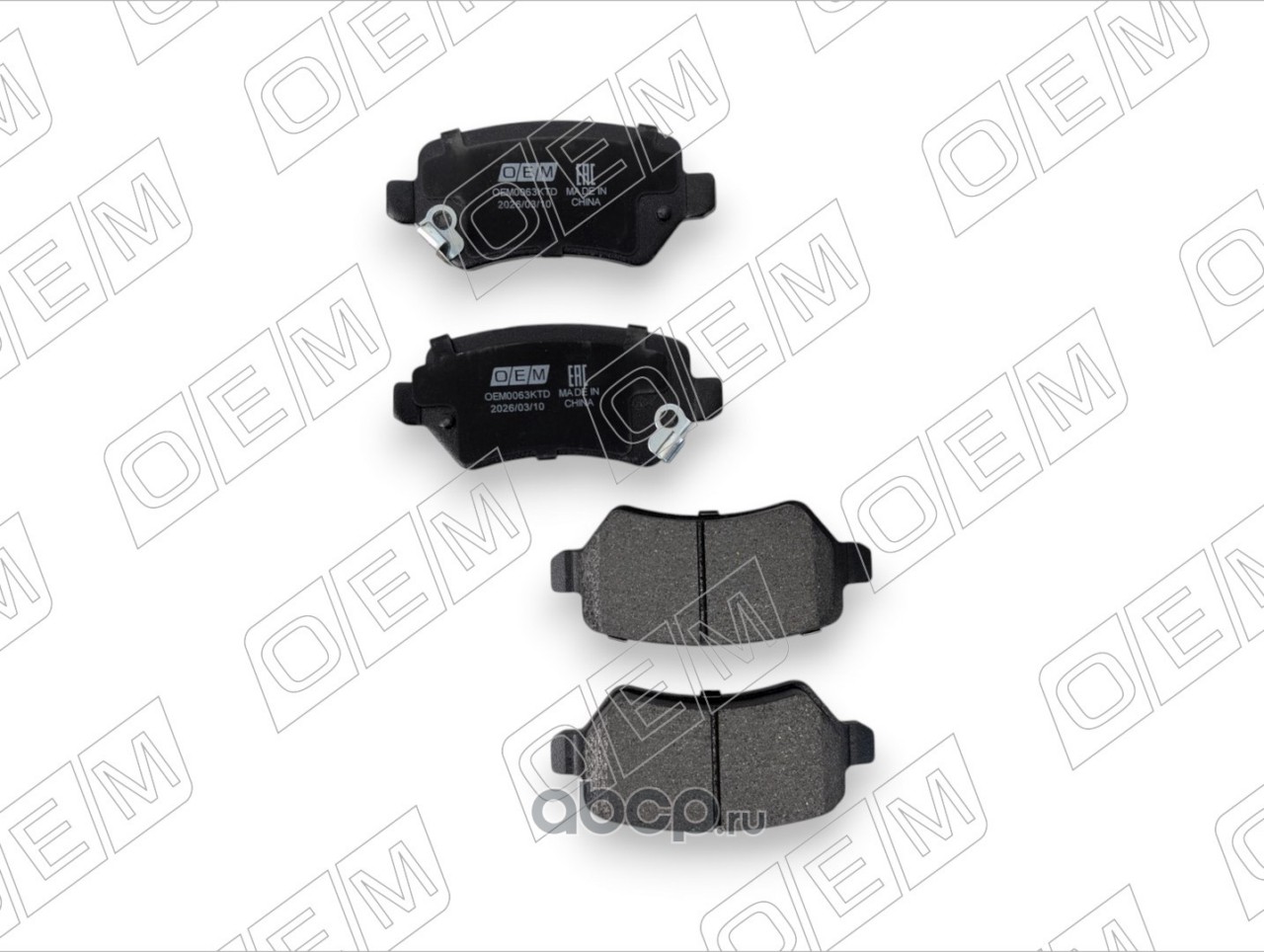 OEM0063KTD O.E.M. Колодки тормозные дисковые задние Opel Astra 1998-2004
