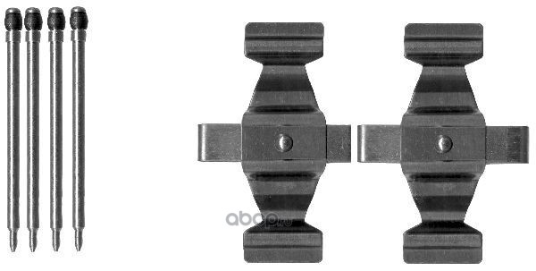 8DZ355203121 HELLA Комплектующие, колодки дискового тормоза