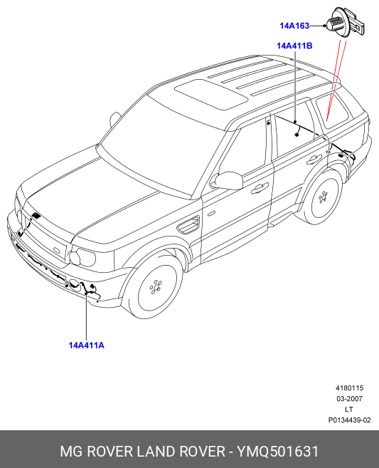 YMQ501631 LAND ROVER Проводка