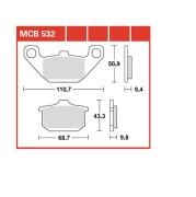 MCB532 TRW Тормозные колодки Lucas TRW –