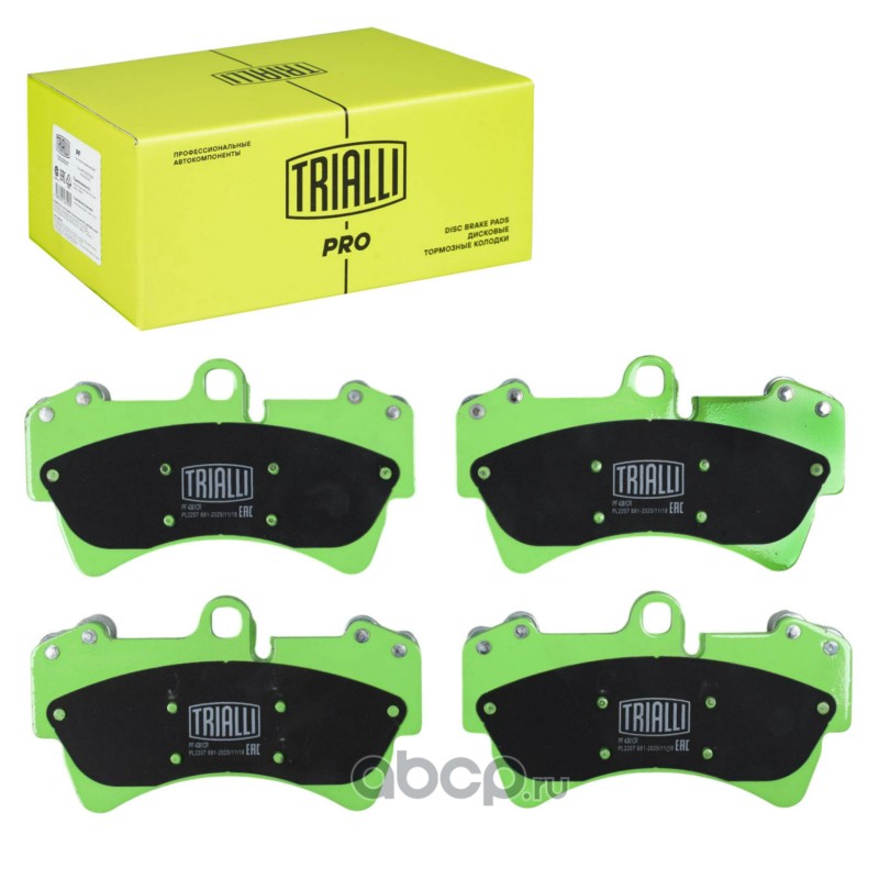 PF4381CR TRIALLI Колодки тормозные дисковые передние (керамические) для автомобилей Audi Q7 (06-) [серия PRO]