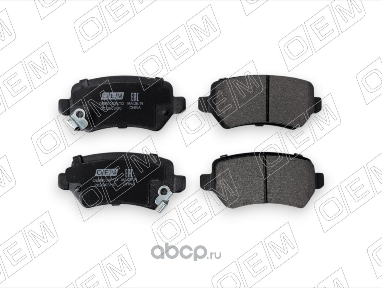 OEM0063KTD O.E.M. Колодки тормозные дисковые задние Opel Astra 1998-2004