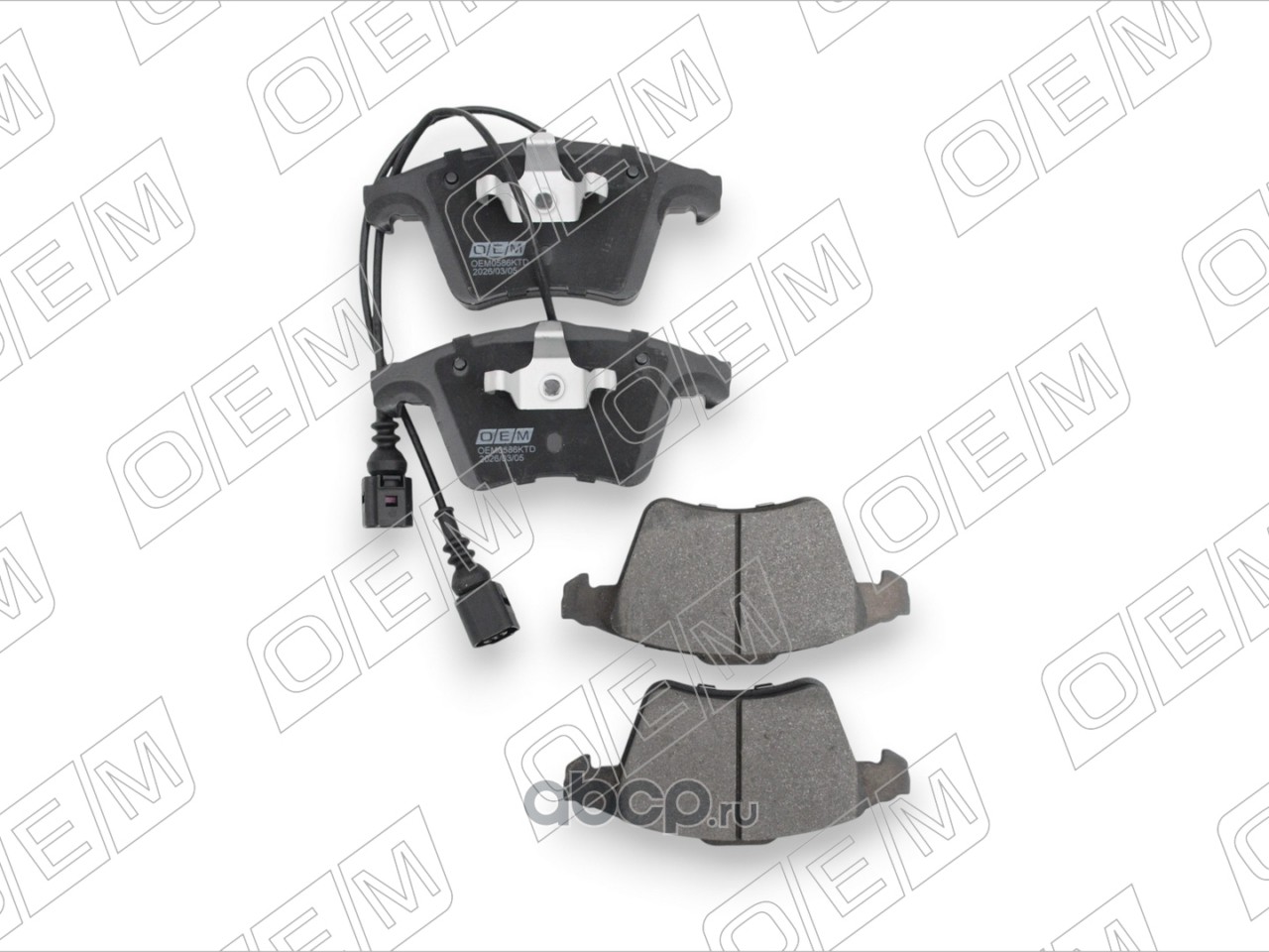 OEM0586KTD O.E.M. Колодки тормозные дисковые передние Volkswagen Touareg 2002-2010