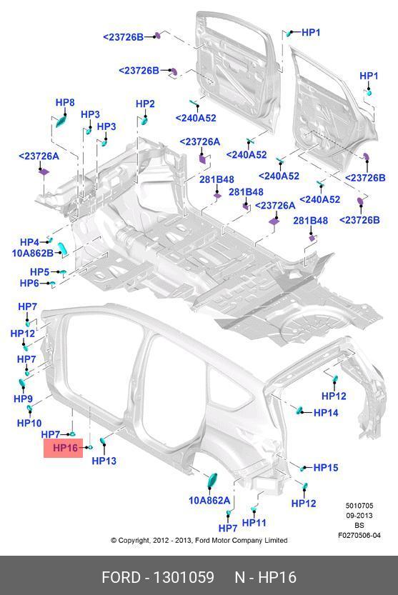 1301059 FORD ЗАГЛУШКА 1301059 FORD ЗАГЛУШКА